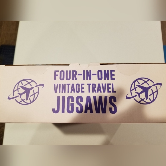 Set of 4-1000 piece vintage travel puzzles - Picture 4 of 4